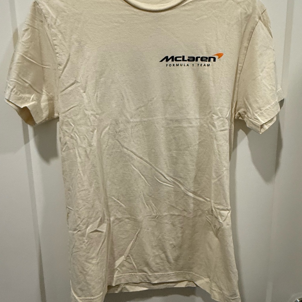 PacSun Cream Short Sleeve Tee McLaren Edition